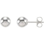 Say Yes Sterling Silver Ball Earrings