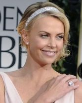 Charlize Theron in diamonds on the red carpet